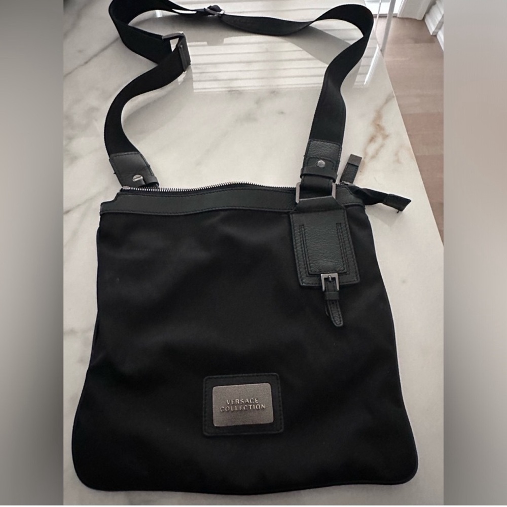 Authentic Versace unisex cross body messenger